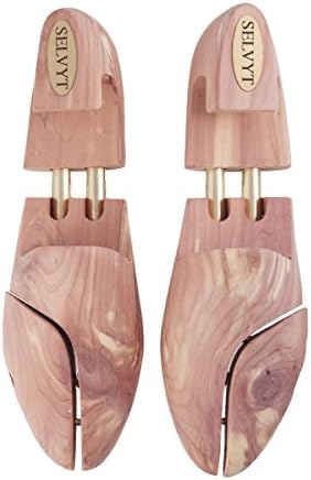 Selvyt Cedar Wood Luxury Shoe Trees split sprung toes an exact fit. Made Guaranteed to make your shoes last longer stay in great shape.