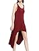 Tshirt Dress Beach Backless High Low Dresses for Women Sleeveless A-line Summer Shift