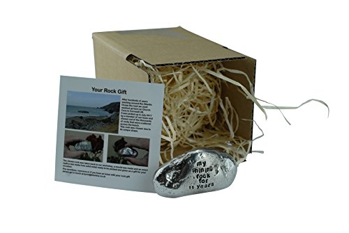 My Shining Rock For 11 Years - Solid Heavy Metal Eleventh Anniversary Gift Idea