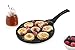 Gourmia GPA9515 Blini Pan With Induction Bottom Nonstick Silver Dollar Pancake Maker Features 7-Mold 100% PFOA free non-stick coating