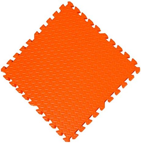 Yangjun 連動ベビーフォーム プレイマット 子供の泡プレイマット パズルプレイマット ジョイントマット インターロック ソリッドカラー 赤ちゃん 保護 転倒防止 2サイズ 3色 Color Orange Size 60x60x2 5cm 9pcs Ospacp Org Ar