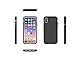 iPhone X Case,Berry (TM) [Non-Slip] [Drop Protection] [Shock Proof] [Dual Lawyer] Hybrid Defender Armor Full Body Protective Rugged Holster Case Cover for iPhone X 2017 Black