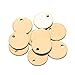 VALYRIA 10pcs Gold Stainless Steel Blank Stamping Tags Round Charm Pendants 10mm(3/8