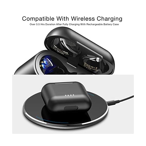 TOZO T6 Auricolari Bluetooth Senza Fili TWS Cuffie 5.0 Touch Control con  custodia di ricarica suono di alta qualità, con bassi profondi per corsa e  sport Nero - Cuffie Hi-Fi