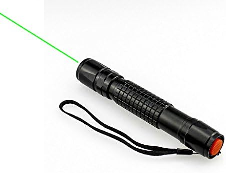 JOU Powerful Green Laser Pointer High Power 532nm Projection pen (50mw) (black)