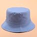 Crytech Unisex Fashion Unique Print Travel Reversible Tie Dye Bucket Hat Hip Hop Canvas Fisherman Cap Outdoot Travel Packable Hip-Hop Uv Protection Sun Hat for Women Men Couples (Blue)thumb 2