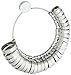 Metal Finger Gauge Set Ring Sizer Wide Band GRADUATED1-15 Measuring Finger Sizes