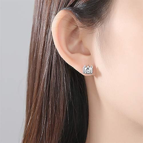 Yanjianhon カメライヤリングファッションsimple Innovation銅インレイ3aジルコンレディースイヤリング誕生日プレゼントシルバー ファッション B087tvxyyz 1 260円 人気海外一番 100 品質保証 全品送料無料 即日出荷 Sale開催中