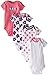 Gerber Baby-Girls Variety Onesies Brand Bodysuits, Flowers, 24 Months (Pack of 4)