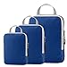 Set of 3 Gonex Packing Cubes, Clothing Compression Cube Extensible Storage Bags Organizers(Deep Blue)