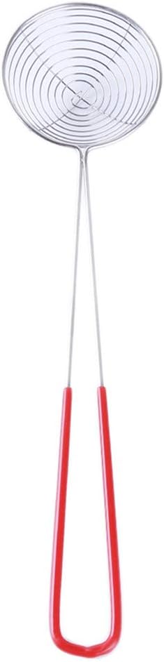 Flybloom Spider Strainer Skimmer Stainless Steel Colander With Long Handle for Kitchen Frying Food Pasta Spaghetti Noodle, 7.5cm