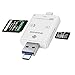 Eonfine 3 in 1 Memory Card Reader, SD/TF Micro SD Card Adapter with USB, Micro USB & USB C Interfaces, External Storage Memory Expansion for Android Phones/iPhones/PCs/Tablets