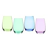 Marquis by Waterford Vintage Ombre Stemless Wine (Set of 4), Multicolor
