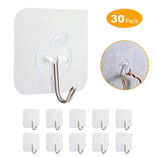 Wall Hooks Adhesive 15 LB (MAX) HeavyDuty Picture Hanger Hooks, 150