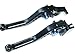 LUO CNC Short Brake Clutch Levers for Yamaha MT-07/FZ-07 2014-2016,FZ1 Fazer 2006-2013,FZ6 Fazer 2004-2010,FZ6R 09-15,Fazer 600 1999,FZ8 2011-2015,MT-09/SR/FZ9 2014-2015,XJ6 Diversion 09-15-Black