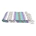 Open Road Goods Multi Color Mexican Falsa Blanket - Handwoven in Mexico - Great for The Beach, Picnics, Yoga, or a Throw! (Mint/Purple)