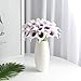 Veryhome 20pcs Lifelike Artificial Calla Lily Flowers Purple for DIY Bridal Wedding Bouquet Centerpieces Home Decor (Purple White)