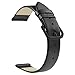 ZLIMSN Soft Genuine Leather Watch Band 18mm 20mm 22mm Brown Black Smooth Thin Full Grains Strap