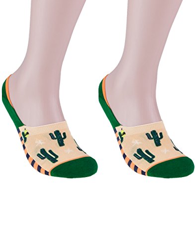 Woven Pear, Women No Show Sock - Cacti 3pk Socks, One Size
