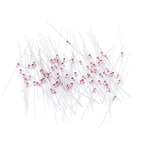 Cylewet 50Pcs 1N34A Germanium Diode 50mA 65V DO-35 for DIY TV Radio(Pack of 50) CYT1113 - Thumbnail 3