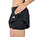 X31 Sports Running Skirt Tennis Skort with Shorts and Pockets (Black, Medium)