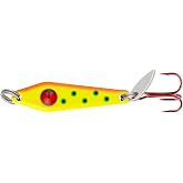 Northland Tackle Tungsten Slim Spoon, Fast-Sinking Thin Profile Ice Fishing Lure for Walleye, Crappie, &amp; More, 12 Colors, ⅛ Oz, &frac14; Oz, ⅜ Oz Lure Sizes