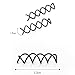 Hisight Black Spiral Hair Pin DIY Hair Style Sleek and Compact Alloy Construction Fluffy Screw Hair Pins - 15 Boxs (Postcard box)