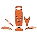 Borner V5 Plus Set straight from the manufacturer. Includes V5 Powerline Slicer,slicer Insert, 3,5mm and 7mm Blade Inserts,food Safety Holder,storage Box and Borner Combi-peeler (orange)