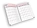 Dated Middle or High School Student Planner 2019-2020 Academic Year, 6.625x9 inch Matrix Style Datebook with Boulder Silk Cover