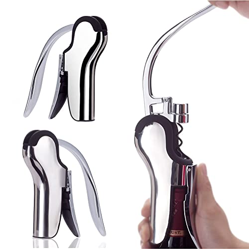 KAYCROWN Stainless Steel Wine Bottle Opener, Vertical Lever Corkscrew