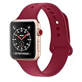 Shielda Silicone Sport Strap Replacement Band for Apple Watch Series 3 / 2 / 1