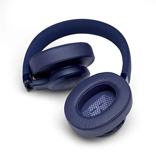 JBL Live 500BT Wireless Over-Ear Voice Enabled Headphones with Alexa (Blue)