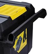 Stanley Rolling Toolbox Chest 50L Heavy Duty Latch 2 Lid Organisers STST1-80150 view 10