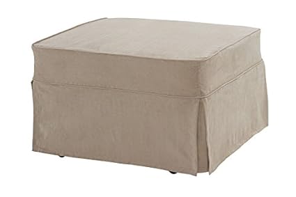 Castro Convertibles Single Ottoman With Pearl Cover