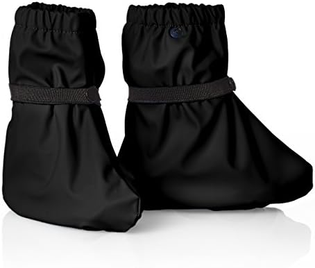 smileBaby rain Footies- Waterproof Black S