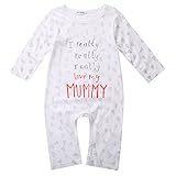 MIOIM Baby Boy Girl Newborn Love Mummy Daddy Romper Bodysuit Jumpsuit Outfit