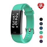 LETSCOM Fitness Tracker with Heart Rate Monitor Watch, Activity Tracker with Step Counter, Pedometer, Calorie Counter Watch for Android and iOS Smart Phone