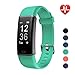 LETSCOM Fitness Tracker with Heart Rate Monitor Watch, Activity Tracker with Step Counter, Pedometer, Calorie Counter Watch for Android and iOS Smart Phone