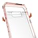 PEYOU Galaxy S8 Plus Case, Protective Clear Case Hard Back PC Cover Anti-Scratch Reinforced Corner Protection Bumper Case for Samsung Galaxy S8 Plus (2017)- Rose Gold