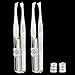 Make Up Spotlight LED Light Eyelash Eyebrow Hair Removal Tweezer Stainless Steel (2-Pack)