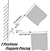 MEIREN Combo Pack-2 Position Heavy-Duty Aluminum Flag Pole Holder Bracket with 2Pcs Flag Rotating Mounting Rings Fit for 1