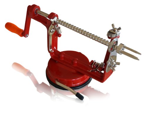 CAST IRON APPLE PEELER by Purelite Durable Heavy Duty Cast Iron Apple Slicing Coring and Peeling Machine Razor Sharp Stainless Steel Blades and Chrome Plated Parts eBook Included - Image 4