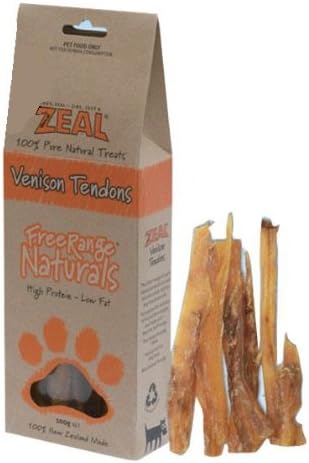 Kiwi Pet Foods Venison Tendons Zeal All Natural Dog Treats, 100gm