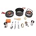 JACKBAGGIO New Aluminum Alloy Portable Outdoor Camping Cookware Sets Teapots Hiking Pots Pans for 2-3 People w/Camping Stovethumb 2