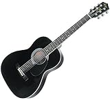 Kay Guitar K137BK Acoustic 36-Inch Standard Steel String Guitar - Black