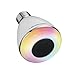 LightStory Bluetooth Light Bulb Speaker, 8W E26 Base RGB Color Changing LED Music Bulb, Multicolor Wireless Bluetooth Stereo Speaker Bulb,BL08A