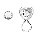 SENFAI Shinning Crystal Heart Shape Magnetic Eyeglass Holder Brooch Jewelry