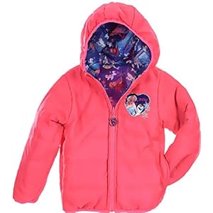 Eiskönigin Frozen jas meisjes omkeerbare jas winterjas 4 5 6 8 jaar 104 110 116 128 cm roze