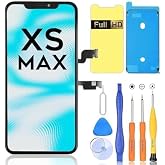 Ayake for iPhone Xs Max Screen Replacement, 6.5-inch LCD Display Full HD and Touch Digitizer Assembly True Tone Programmable Face ID Remains with Tool Kits, for Model A1921, A2101, A2102, A2103, A2104