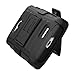 The Smart Choice (TM) LG Tribute Ls660 , LG Optimus F60 Holster Case, Tough Armor Hard Cover Hybrid Case with Belt Clip Holster and Kickstand Heavy Duty Phone Protector (BLACK HOLSTER CASE)